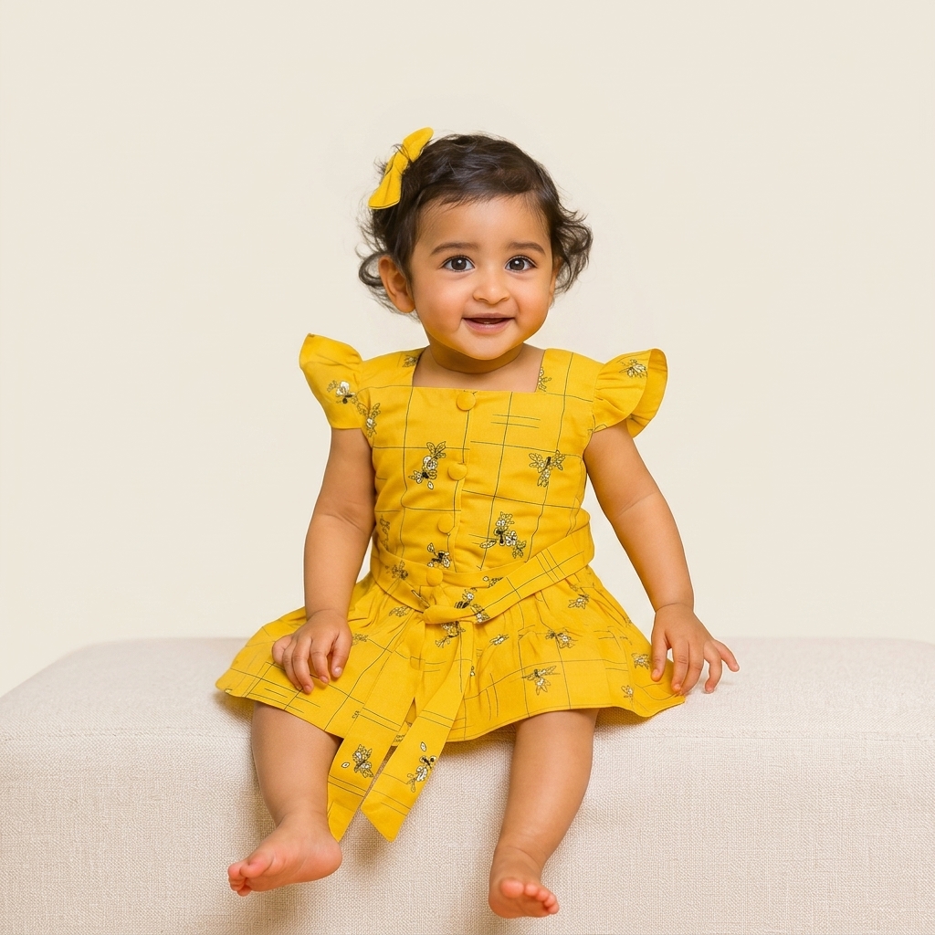 Export quality organic cotton baby onesie by QutyMom – premium, chemical-free baby wear
